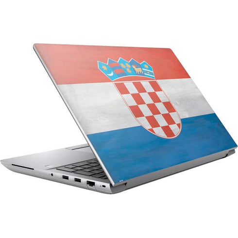 Croatia Flag Distressed HP ZBook Fury 16 G10 Skin